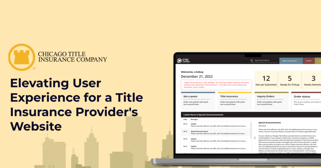 Insurance UI UX Design and Custom Software Development | Idea Theorem Toronto, Canada